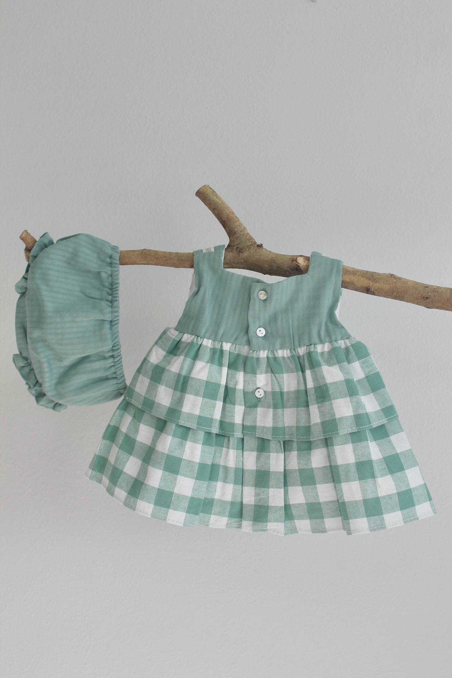 Stars Plaid Dress & Bloomer