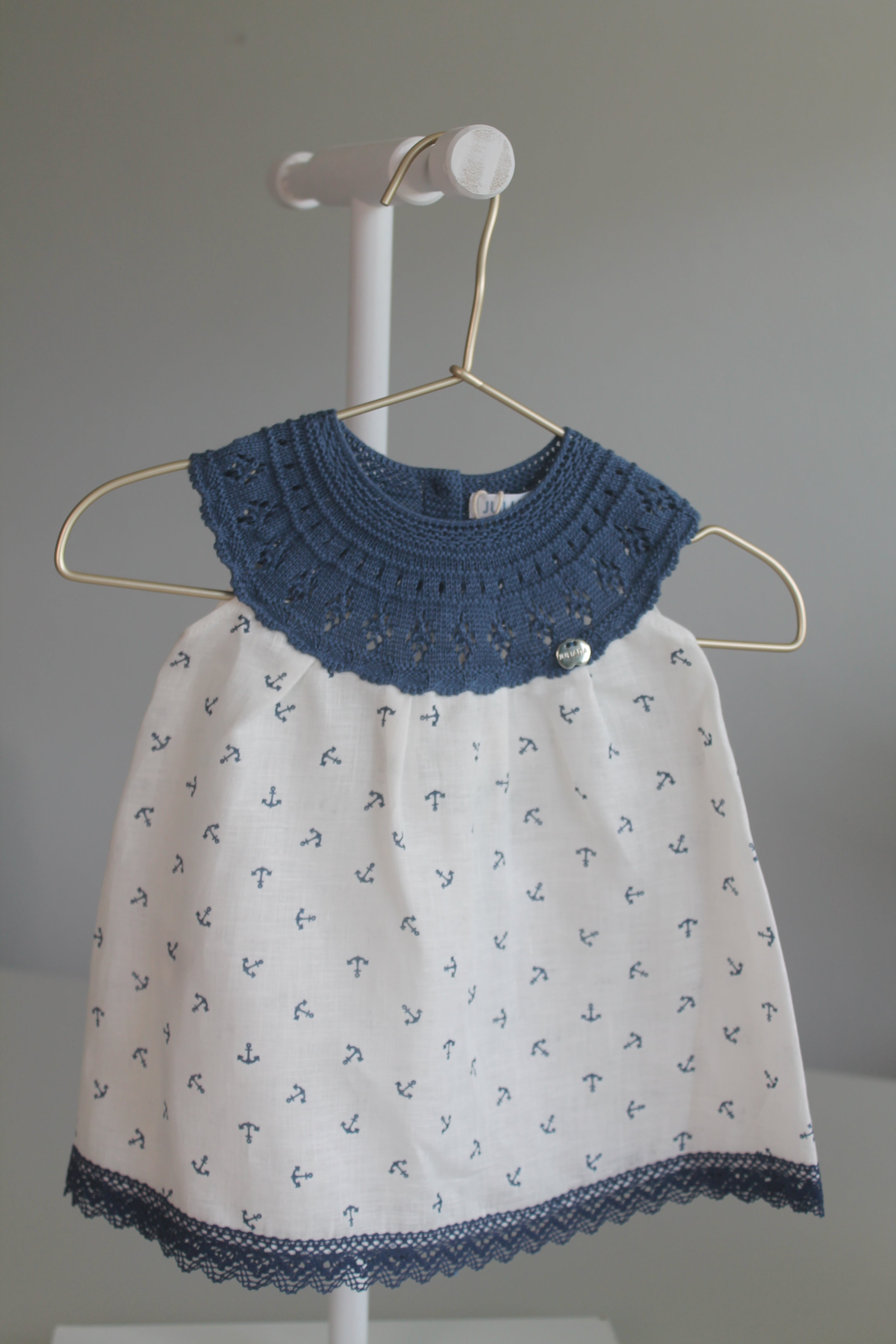 Sailor Linen Dress Cinco Lunas Sailor Linen Dress Cinco Lunas